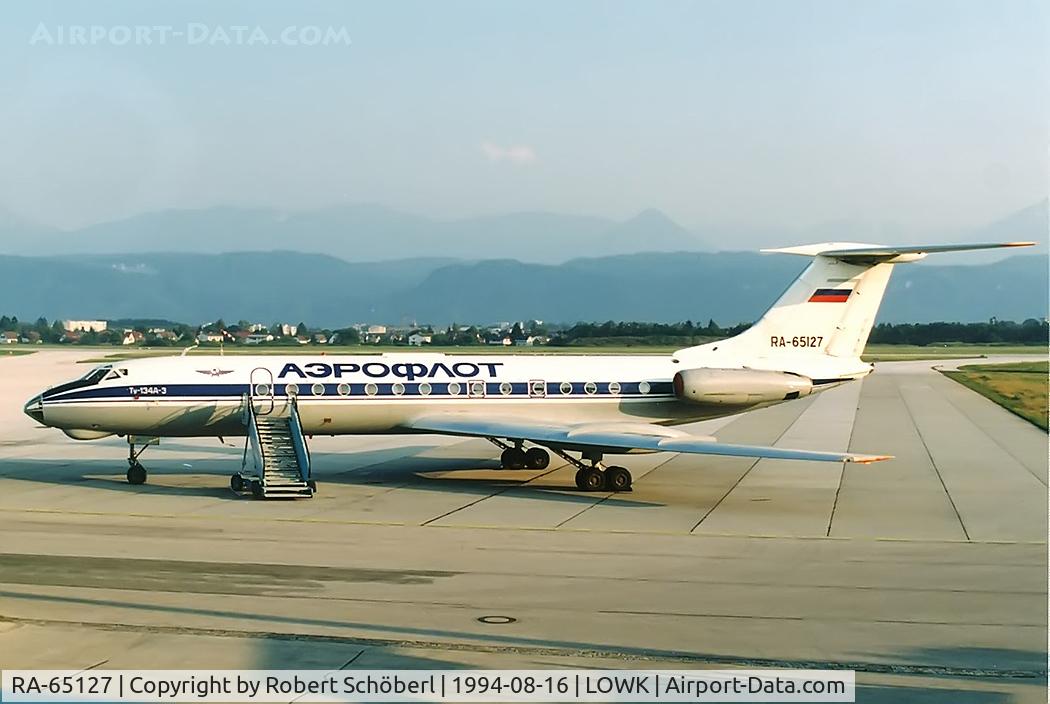RA-65127, Tupolev Tu-134A-3 C/N 60627, Flight to KLU/LOWK