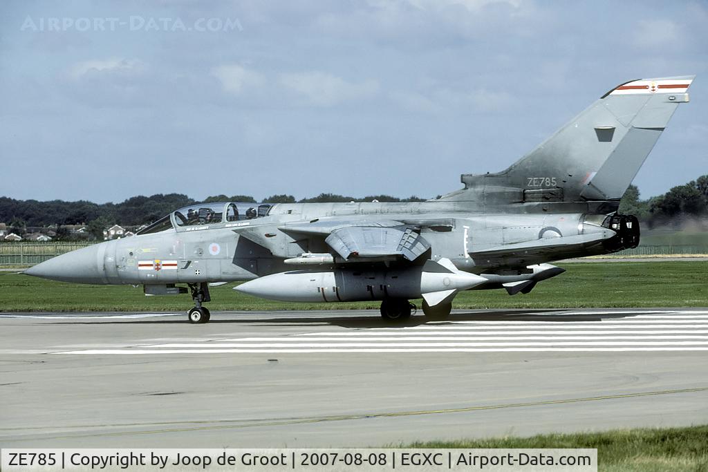 ZE785, 1988 Panavia Tornado F.3 C/N 3310, Short lived 41(R) Sq Tornado F.3. The F.3 has now been wfu with the unit.
