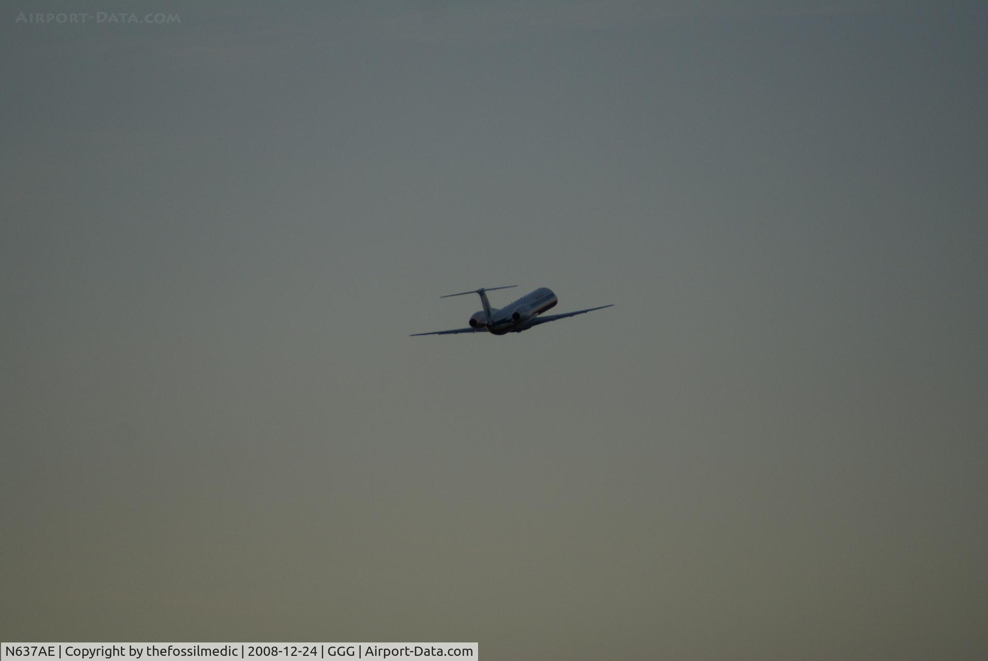 N637AE, 1999 Embraer ERJ-145LR (EMB-145LR) C/N 145170, Heading for DFW from GGG