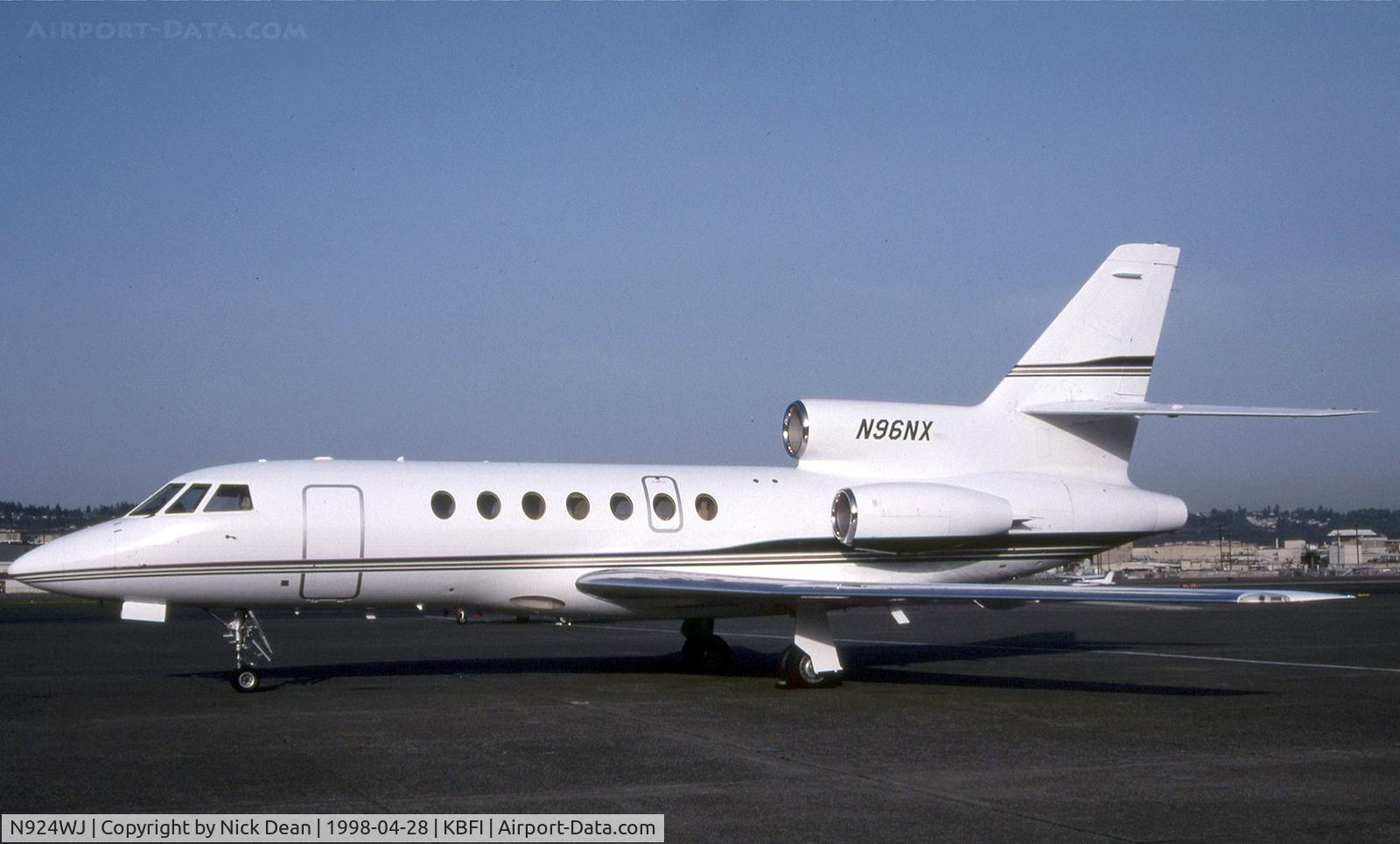 N924WJ, 1983 Dassault-Breguet Falcon 50 C/N 141, Seen on this occasion as N96NX and currently registered N942WJ as posted for c/n accuracy