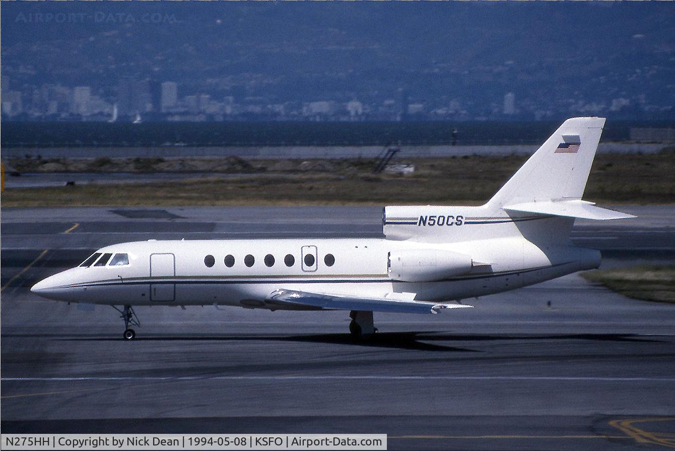 N275HH, 1990 Dassault Falcon 50 C/N 207, Seen here as N50CS this airframe is currently registered N275HH as posted