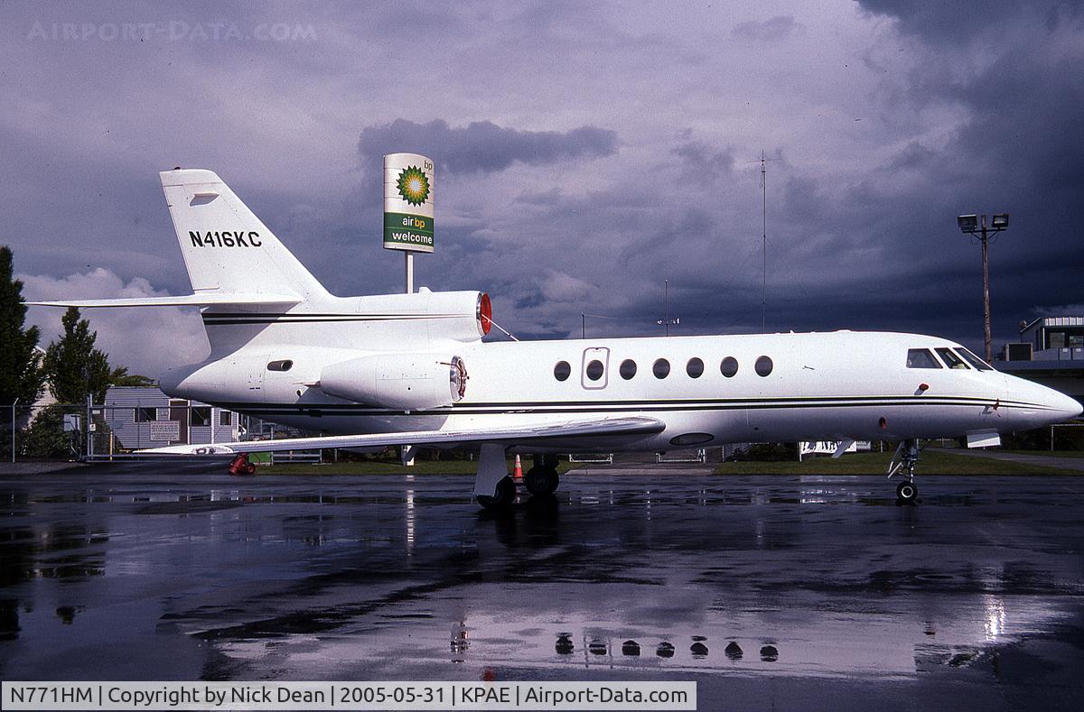 N771HM, 2001 Dassault Falcon 50 C/N 318, Seen here as N416KC this airframe is currently registered N771HM as posted