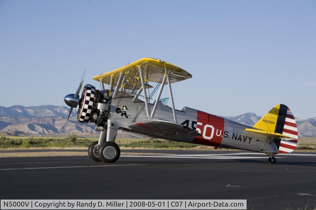 N5000V, 1942 Boeing E75 C/N 75-5154, 1942 Boeing Stearman E75 450hp N5000V