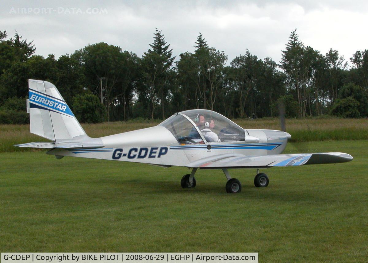 G-CDEP, 2004 Cosmik EV-97 TeamEurostar UK C/N 2128, VISITING THE CHARLES CHURCH FLY-IN