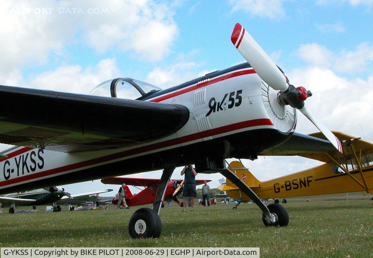 G-YKSS, 1990 Yakovlev Yak-55 C/N 901103, CHARLES CHURCH FLY-IN