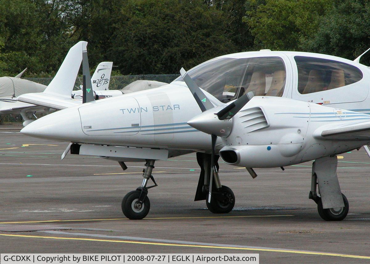 G-CDXK, 2006 Diamond DA-42 Twin Star C/N 42.136, FUTURISTIC TWIN STAR