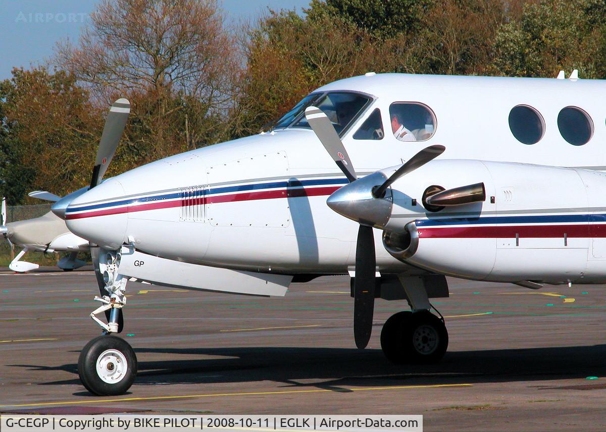 G-CEGP, 1980 Beech 200 Super King Air C/N BB-726, BRIEF STOP OVER FOR THIS AIR AMBULANCE