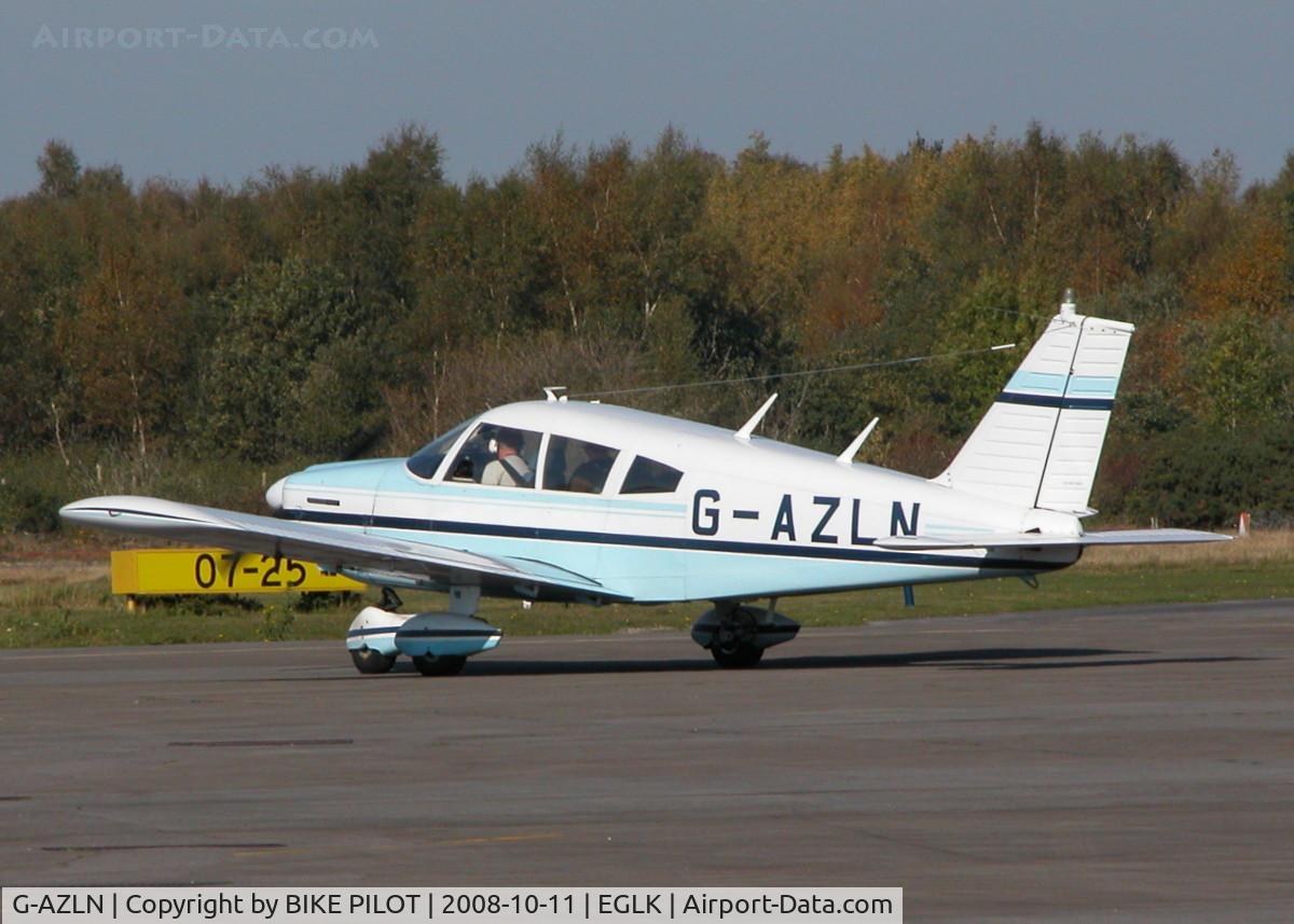 G-AZLN, 1971 Piper PA-28-180 Cherokee C/N 28-7105210, RUNNING UP PRIOR TO DEPARTURE