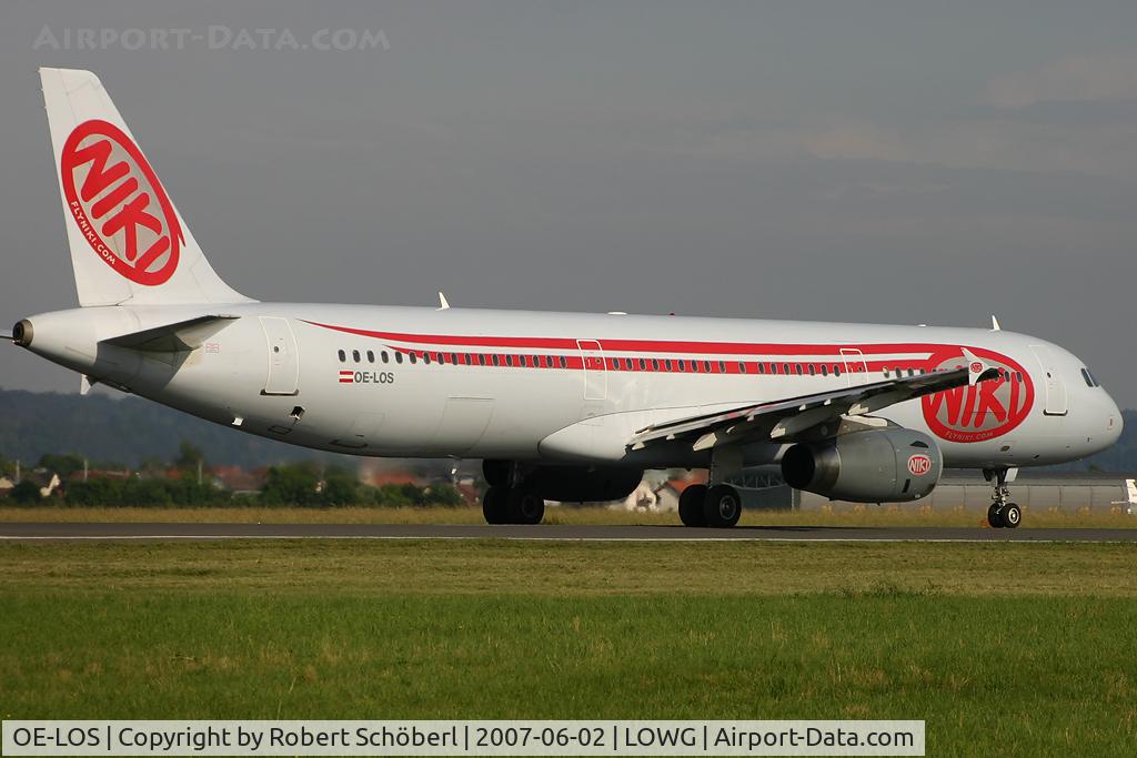 OE-LOS, 2001 Airbus A321-231 C/N 1487, Flight to LOWG/GRZ