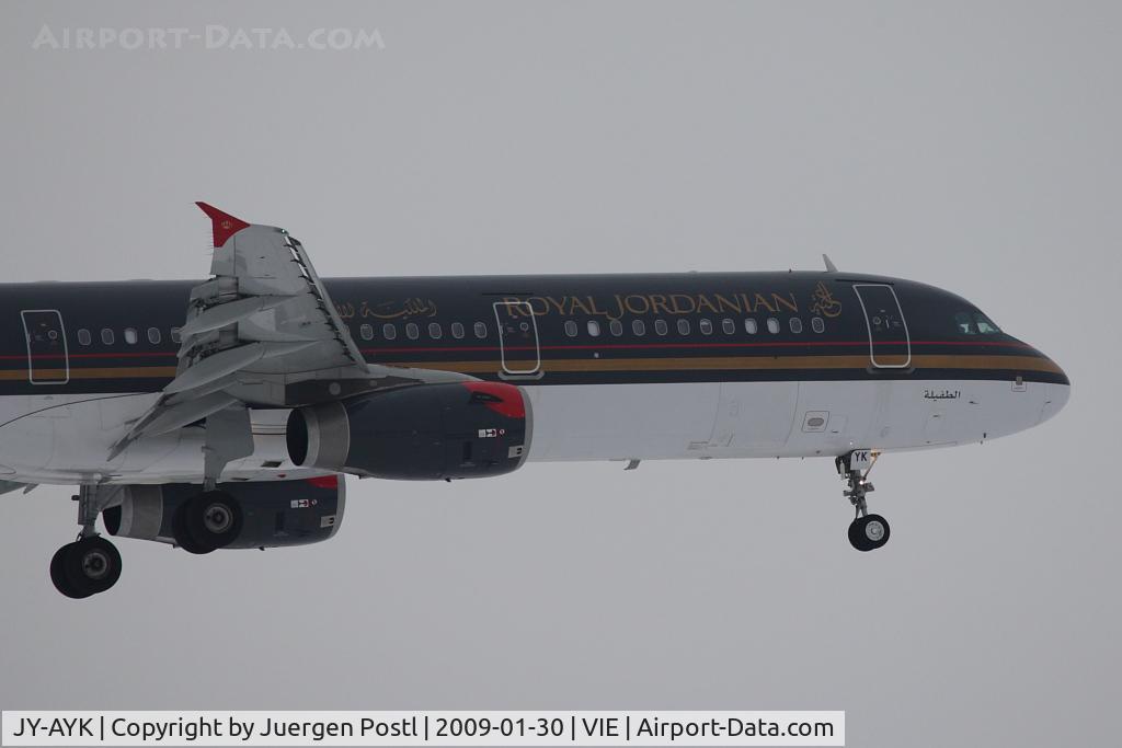 JY-AYK, 2008 Airbus A321-231 C/N 3522, Royal Jordanian Airbus A321-231