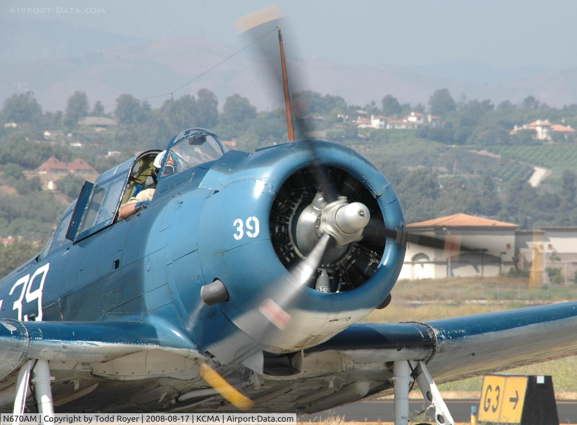 N670AM, 1993 Douglas SBD-5 Dauntless C/N 28536, Camarillo Airshow 2008