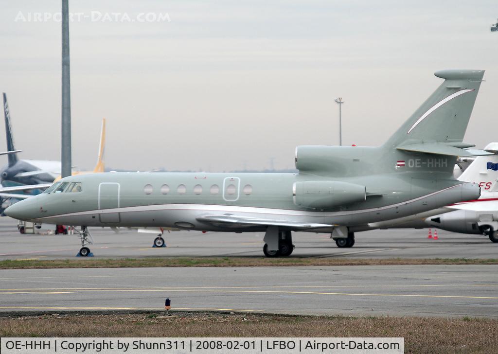 OE-HHH, 2000 Dassault Falcon 50EX C/N 297, Parked at the General Aviation area...