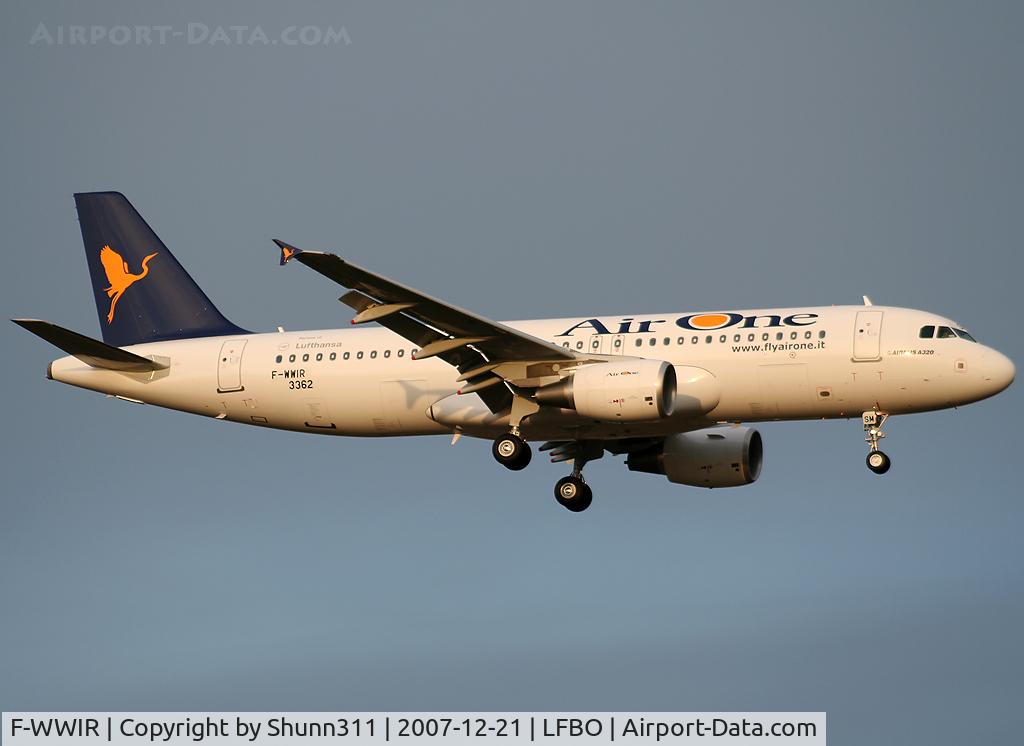 F-WWIR, 2007 Airbus A320-216 C/N 3362, C/n 3362 - To be EI-DSM