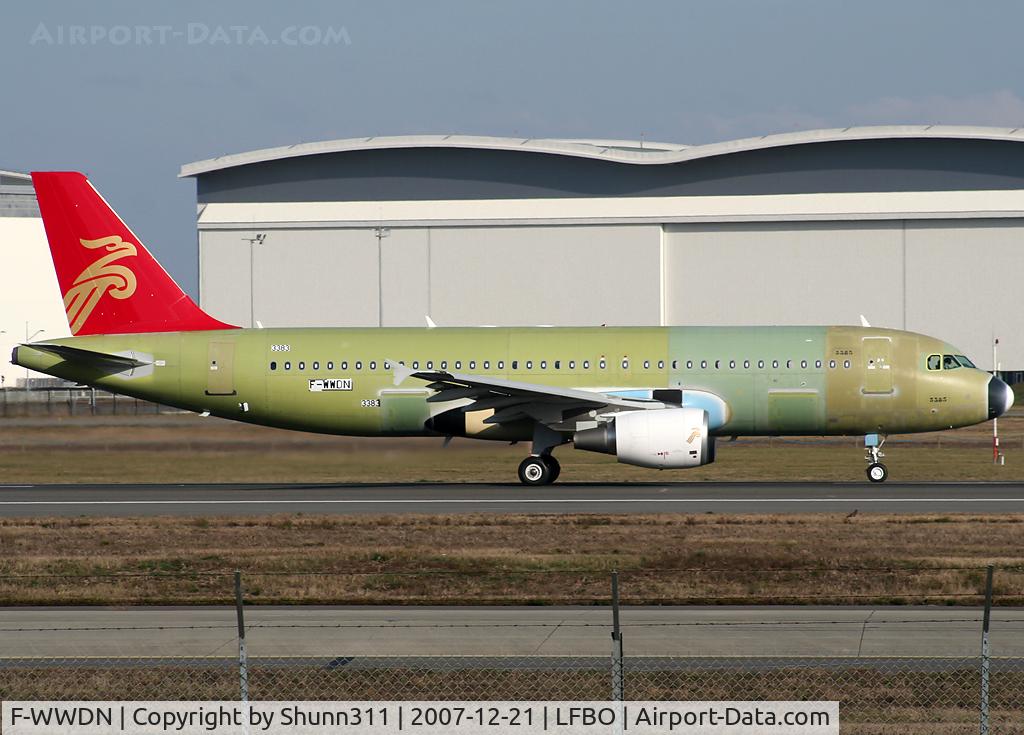 F-WWDN, 2007 Airbus A320-214 C/N 3383, C/n 3383 - For Shenzhen Airlines
