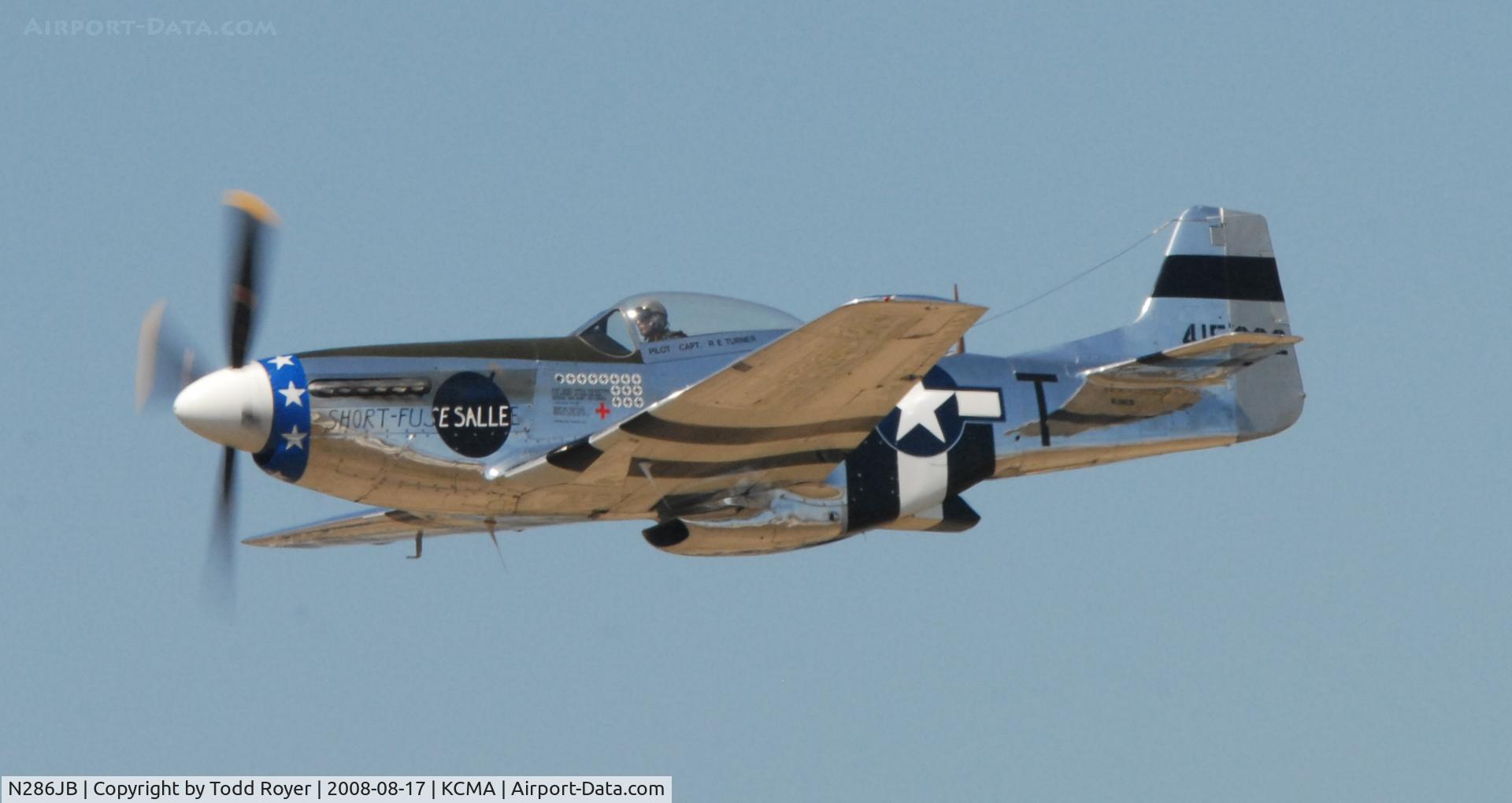 N514DK, 1945 North American P-51D Mustang C/N 45-11558, Camarillo Airshow 2008