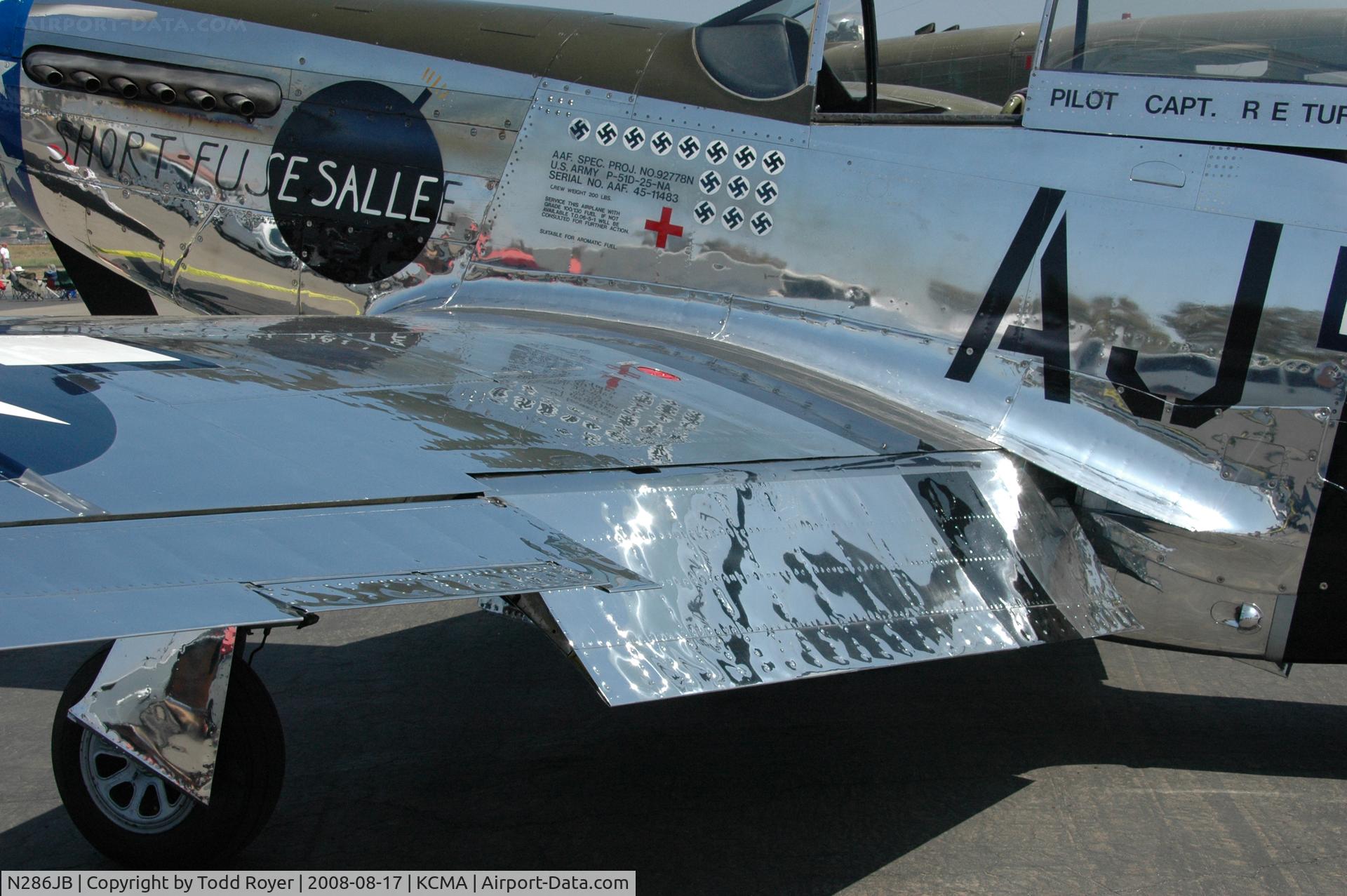 N514DK, 1945 North American P-51D Mustang C/N 45-11558, Camarillo Airshow 2008