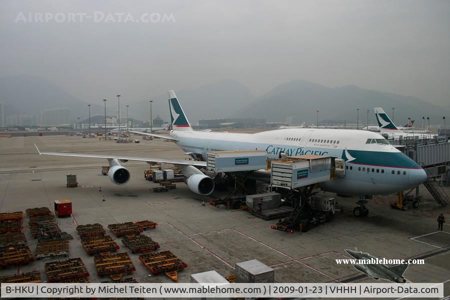 B-HKU, 1993 Boeing 747-412 C/N 27069, Cathay Pacific CX416 bound to Incheon
