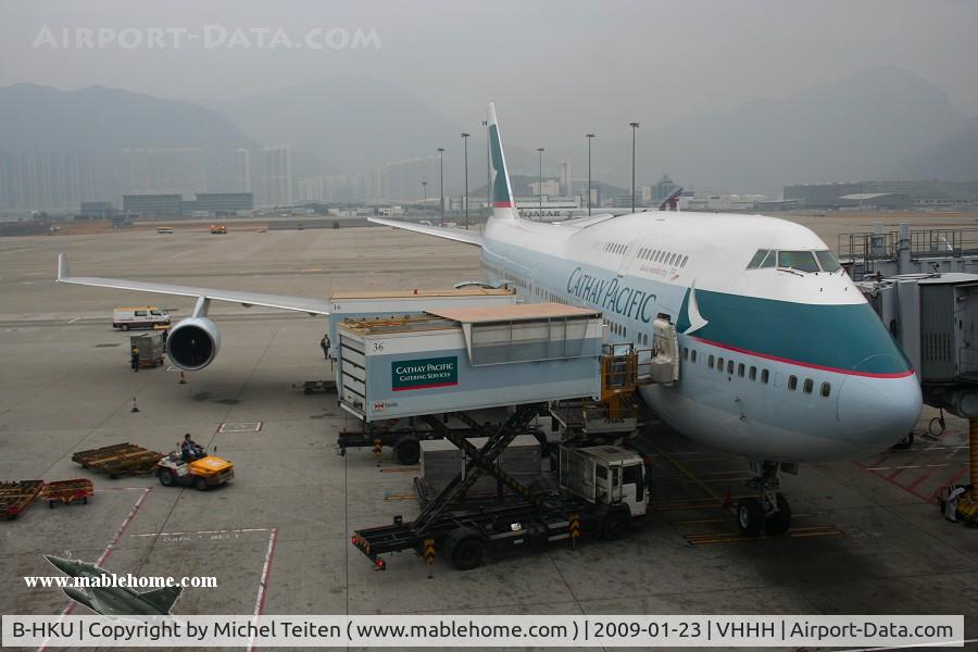 B-HKU, 1993 Boeing 747-412 C/N 27069, Cathay Pacific CX416 bound to Incheon