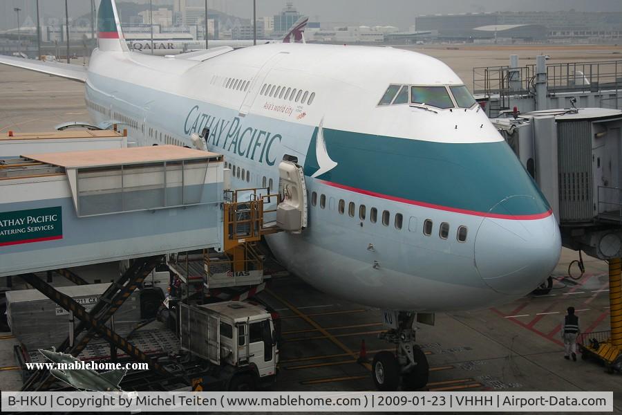 B-HKU, 1993 Boeing 747-412 C/N 27069, Cathay Pacific CX416 bound to Incheon