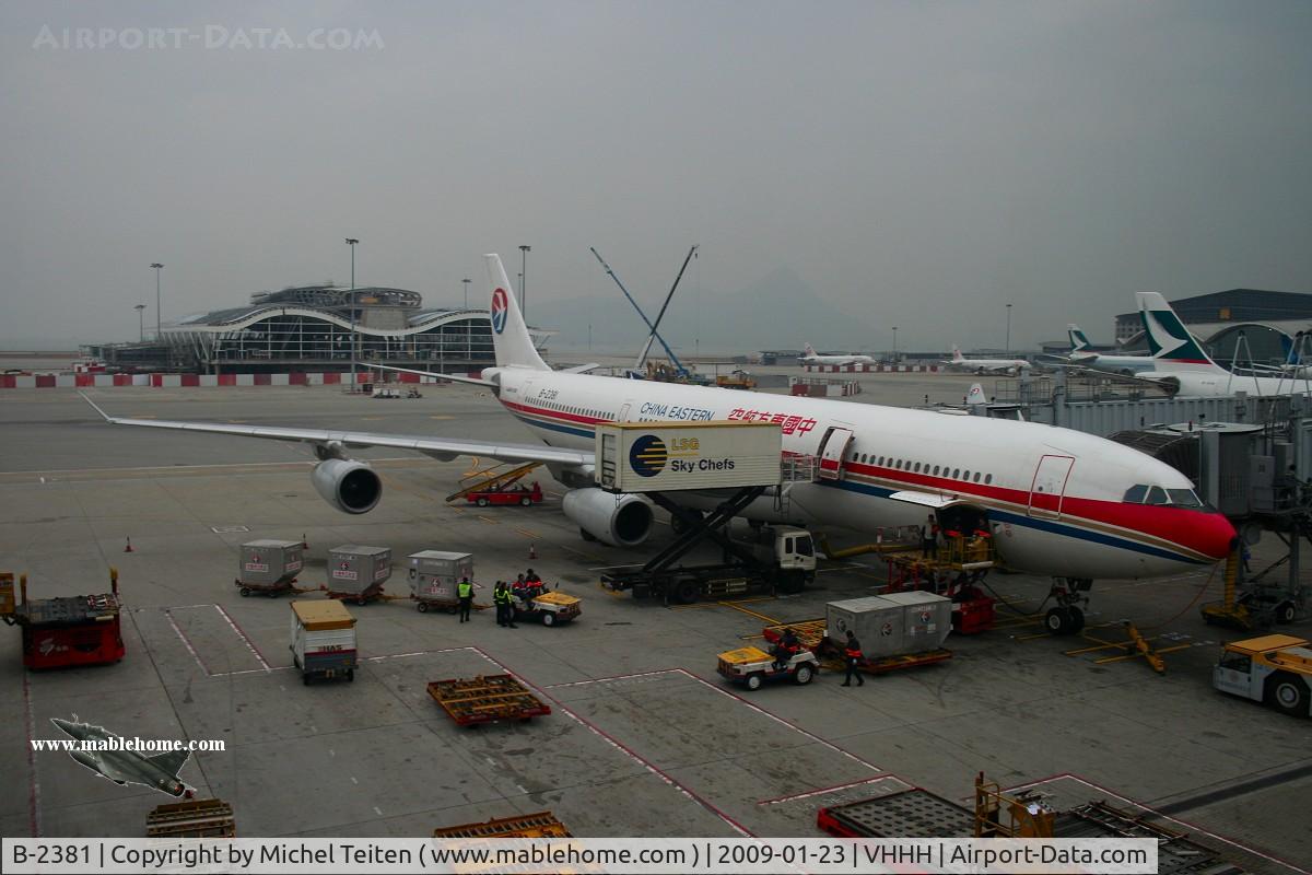 B-2381, 1996 Airbus A340-313X C/N 131, China Eastern Airlines flight MU706 to Shanghai