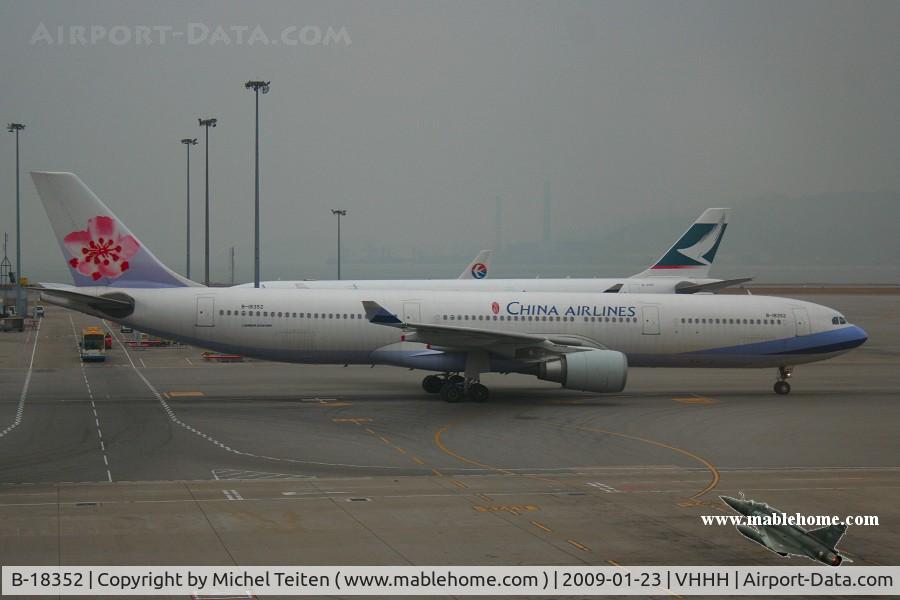 B-18352, 2007 Airbus A330-302 C/N 805, China Airlines CI763 to Jakarta