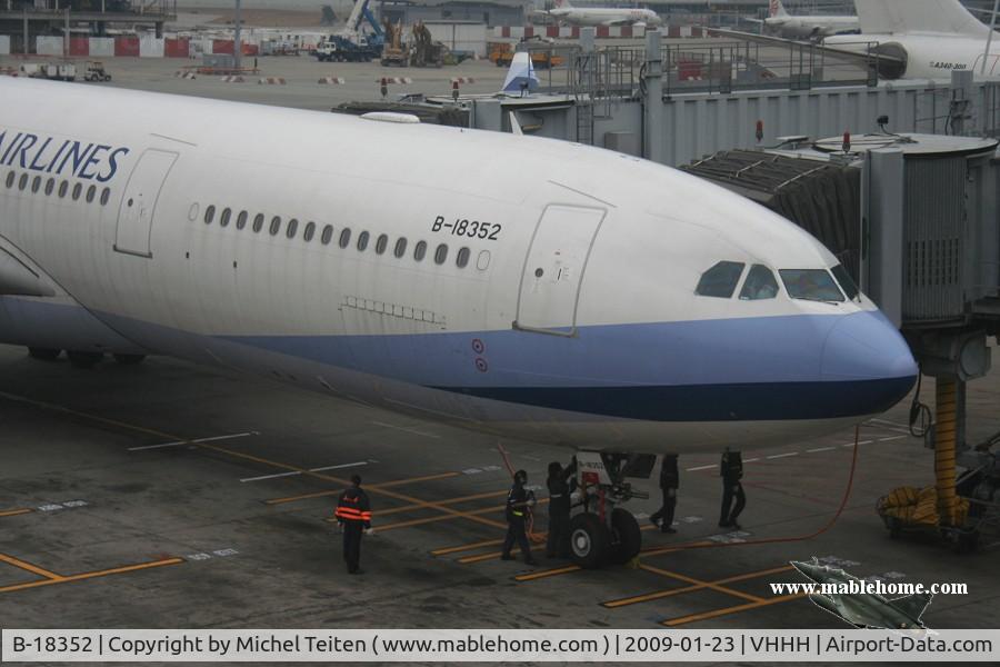 B-18352, 2007 Airbus A330-302 C/N 805, China Airlines CI763 to Jakarta