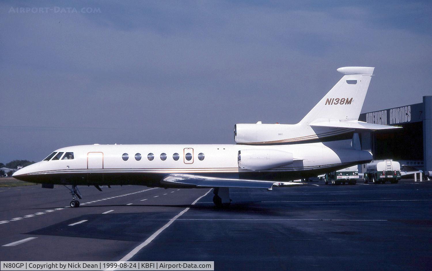 N80GP, 1998 Dassault Falcon 50EX C/N 274, Seen here as Motorola's N138M this airframe is currently registered N80GP as posted