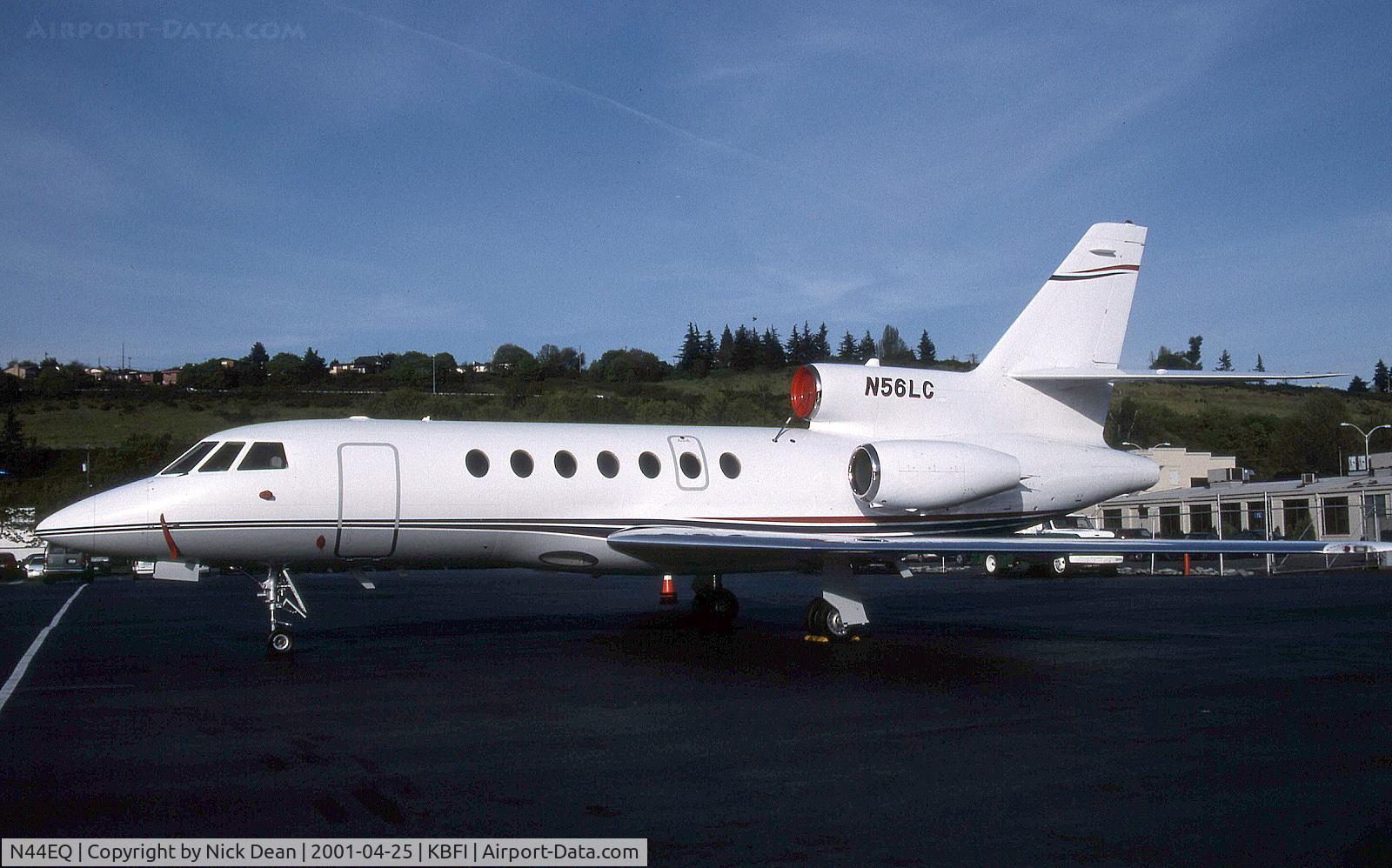 N44EQ, 1998 Dassault Falcon 50 C/N 275, Seen here as N56LC of Lowes this airframe is currently registered N44EQ as posted