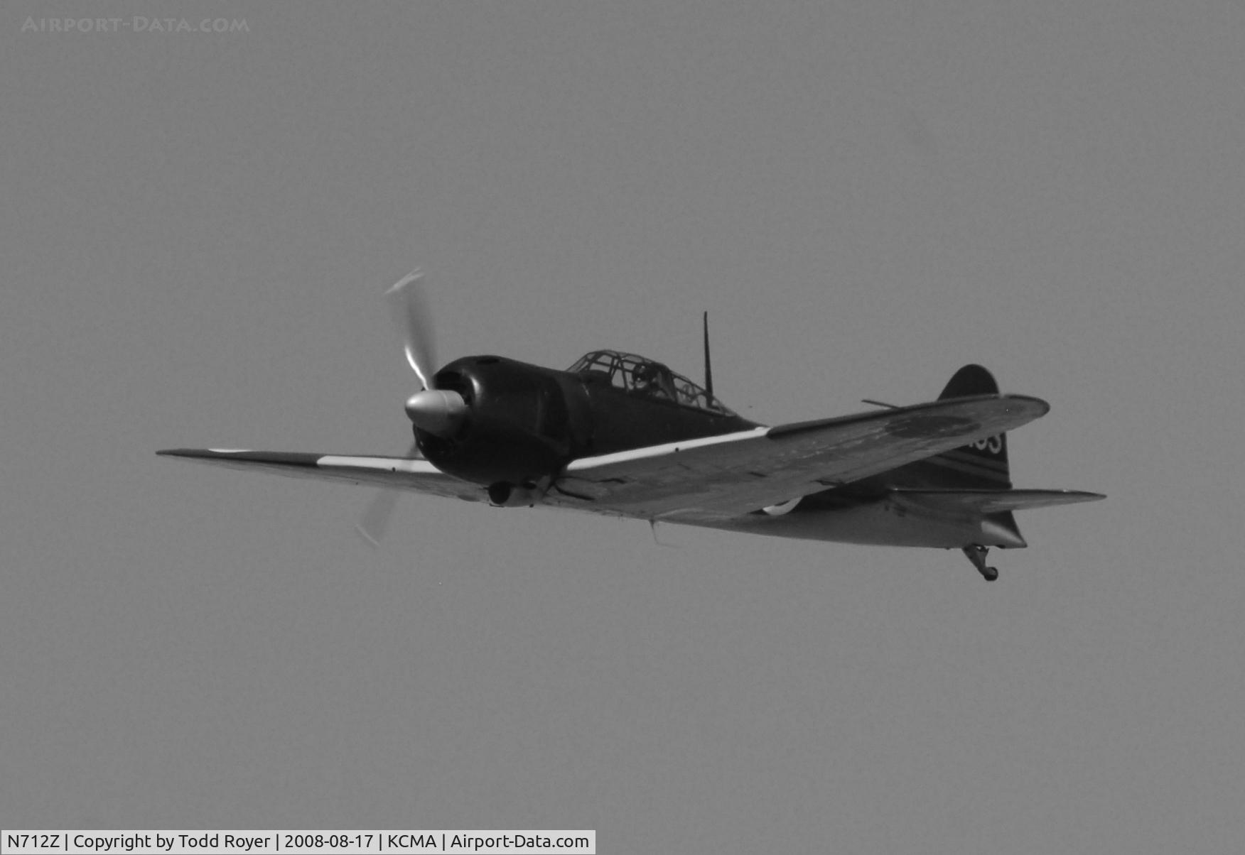 N712Z, 1942 Mitsubishi A6M3 Reisen (Zero) C/N 3869, Camarillo Airshow 2008