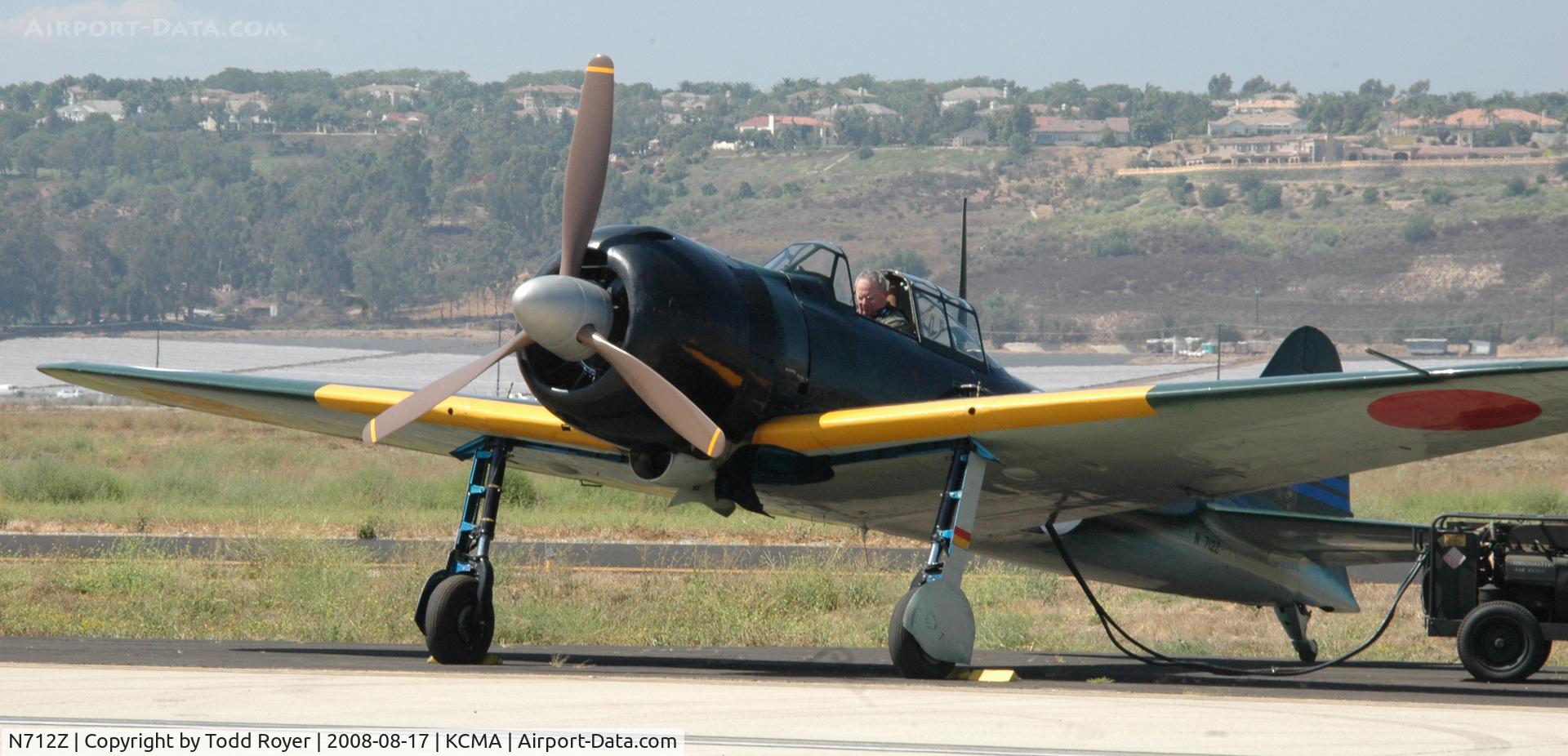 N712Z, 1942 Mitsubishi A6M3 Reisen (Zero) C/N 3869, Camarillo Airshow 2008