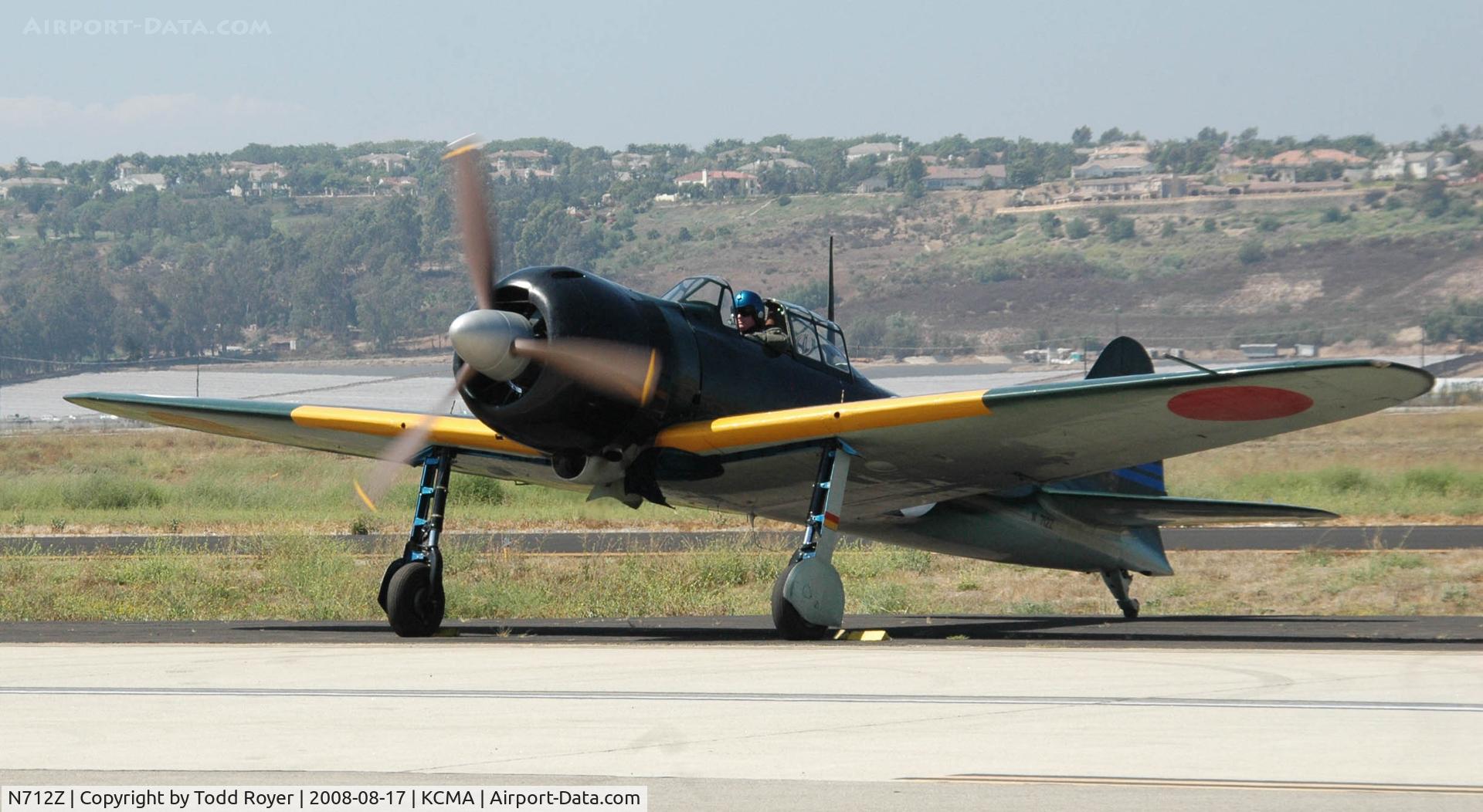 N712Z, 1942 Mitsubishi A6M3 Reisen (Zero) C/N 3869, Camarillo Airshow 2008