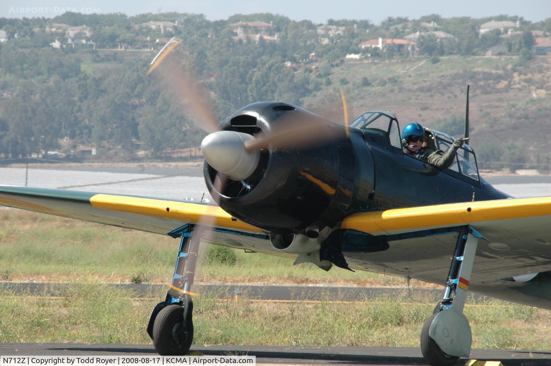 N712Z, 1942 Mitsubishi A6M3 Reisen (Zero) C/N 3869, Camarillo Airshow 2008