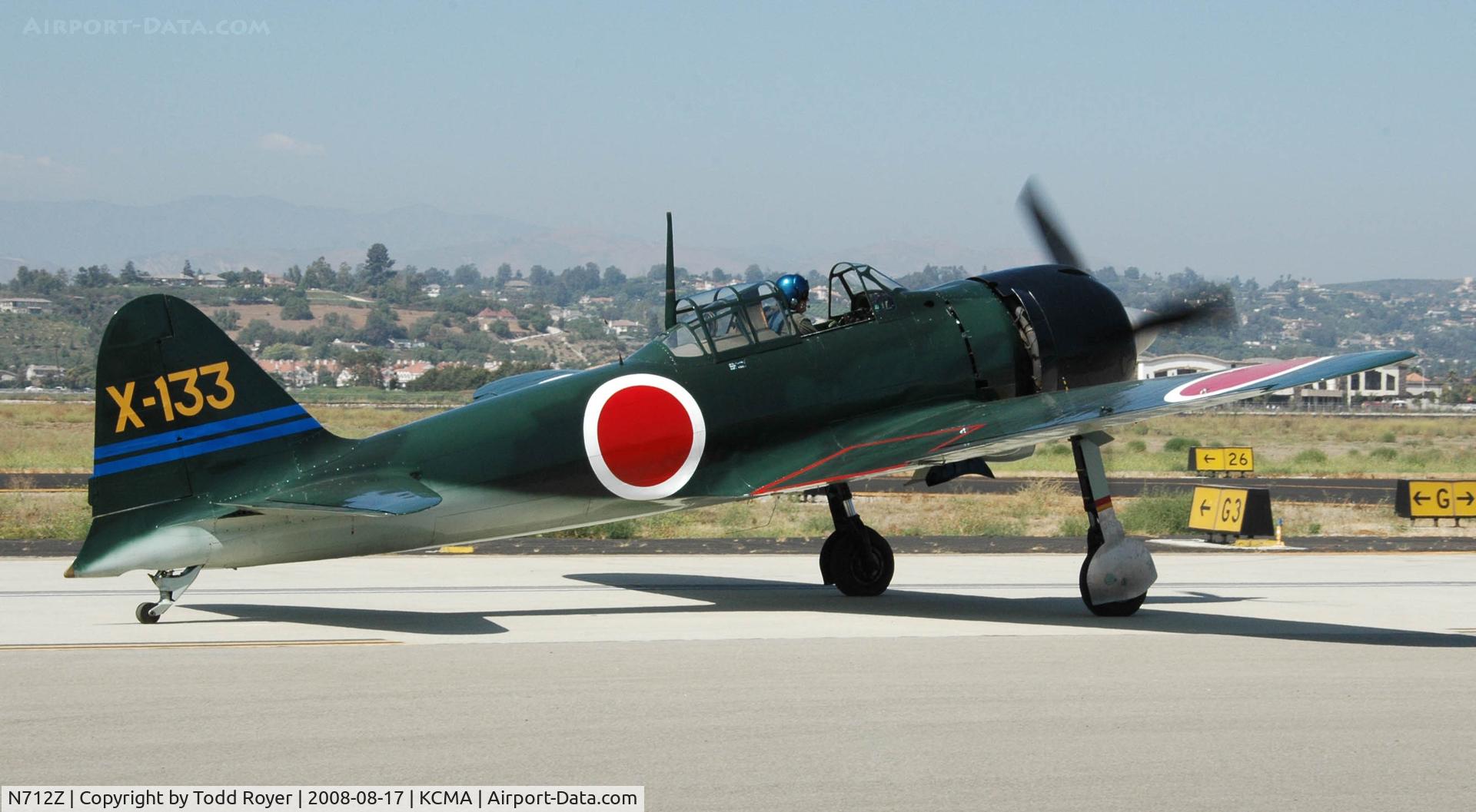 N712Z, 1942 Mitsubishi A6M3 Reisen (Zero) C/N 3869, Camarillo Airshow 2008