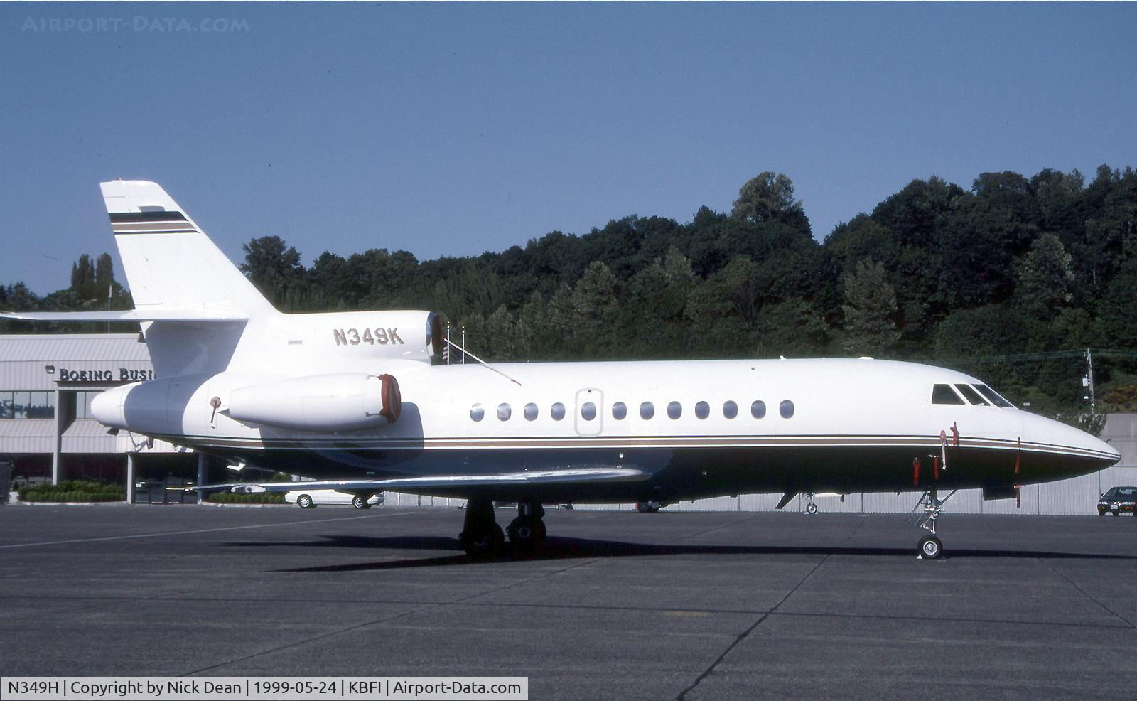 N349H, 1987 Dassault Falcon 900 C/N 10, Seen here as N349K This airframe is currently registered N349H as posted