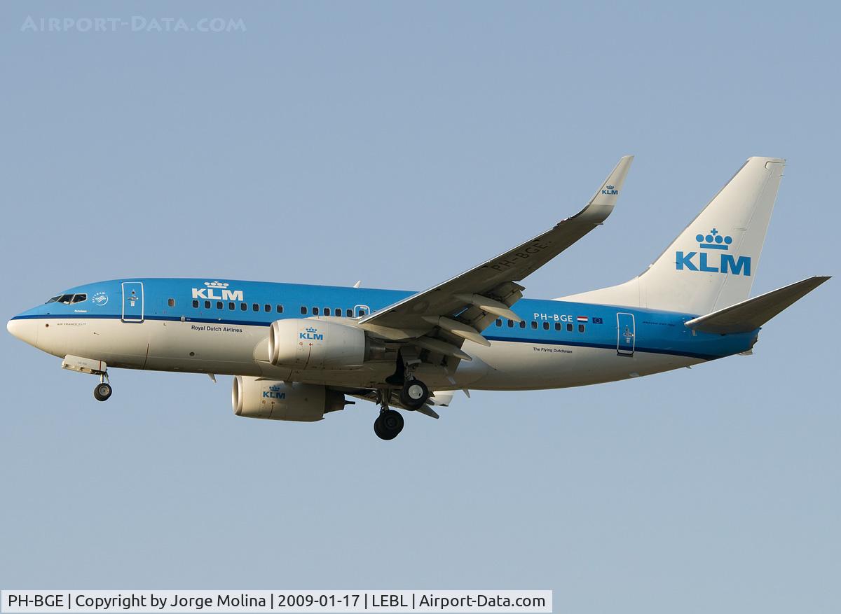 PH-BGE, 2008 Boeing 737-7K2 C/N 30371, 