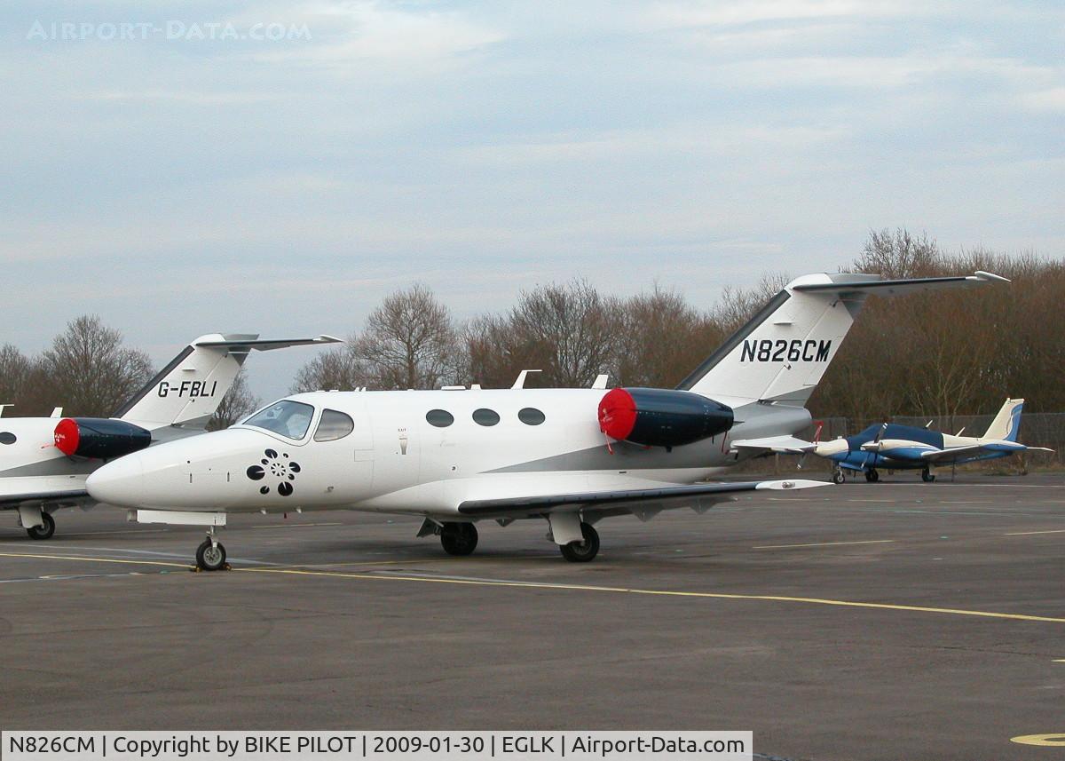 N826CM, 2008 Cessna 510 Citation Mustang Citation Mustang C/N 510-0126, BLINK MUSTANG PARKED IN SLOT 2