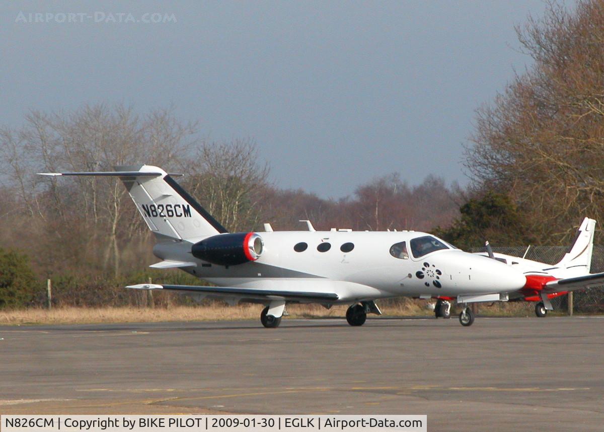 N826CM, 2008 Cessna 510 Citation Mustang Citation Mustang C/N 510-0126, BLINK MUSTANG TAXYING IN FOR SLOT 2