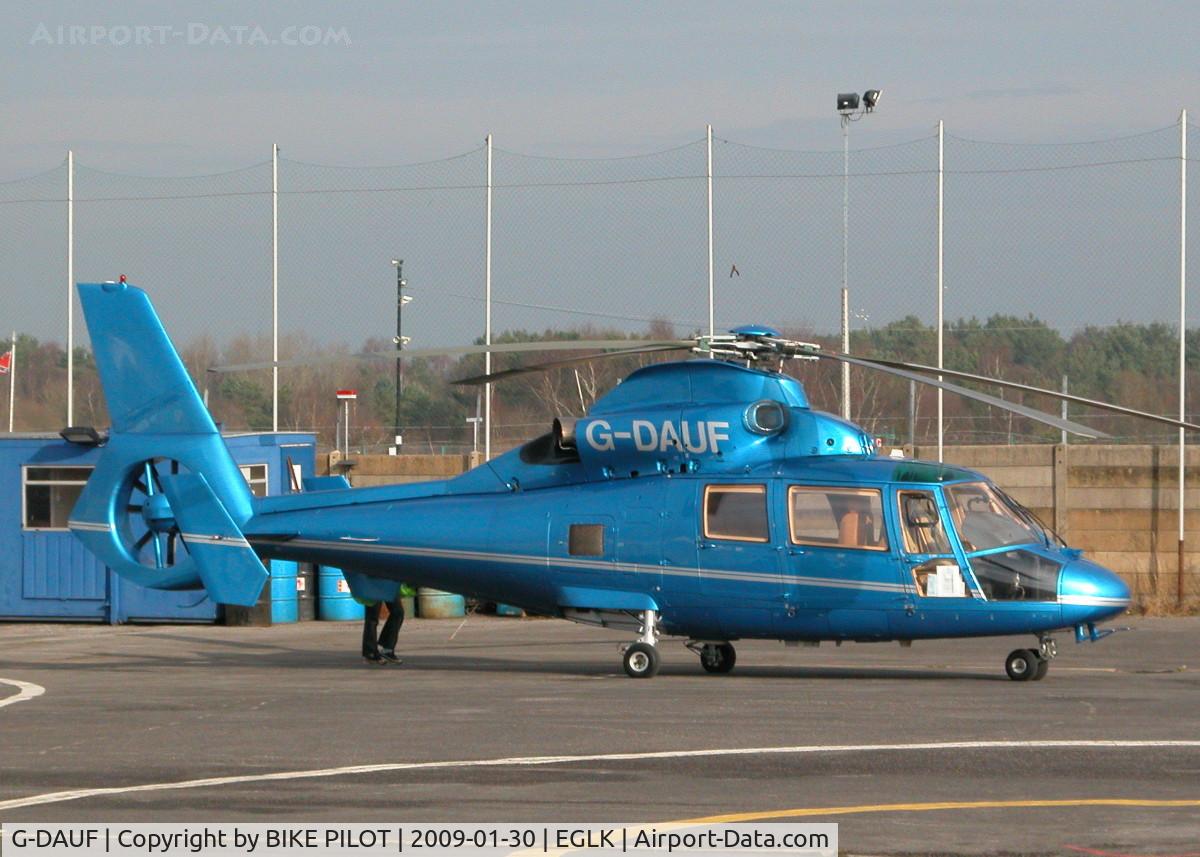 G-DAUF, 1991 Aerospatiale AS-365N-2 Dauphin C/N 6407, SMART DAUPHIN IN THE PREMIAIR COMPOUND