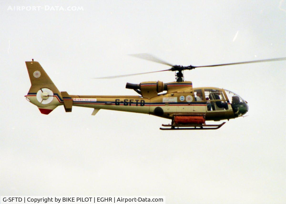 G-SFTD, 1974 Aerospatiale SA-341G Gazelle C/N 1145, GOODWOOD 1986
