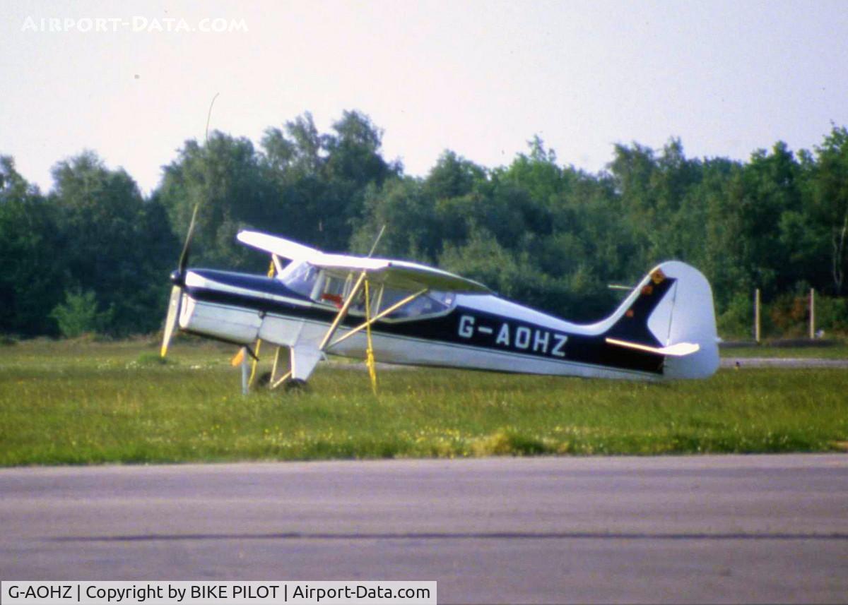 G-AOHZ, 1956 Auster J-5P Autocar C/N 3252, POSSIBLE TAKEN AT BLACKBUSHE EGLK 1980'S