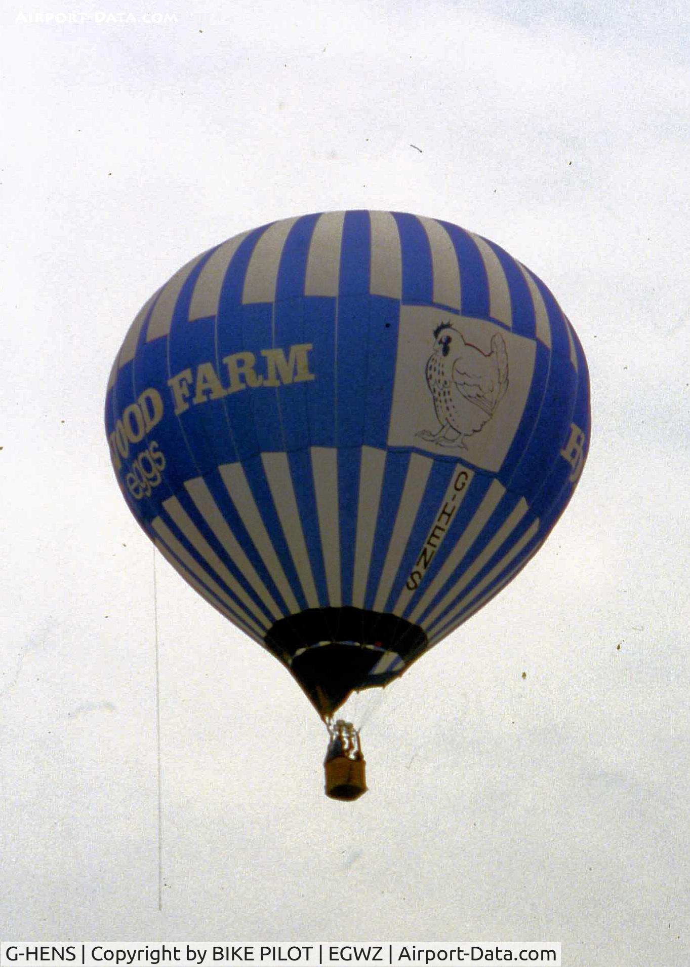 G-HENS, 1981 Cameron Balloons Ltd CAMERON N-65 C/N 740, AIRSHOW RAF ALCONBURY 1983