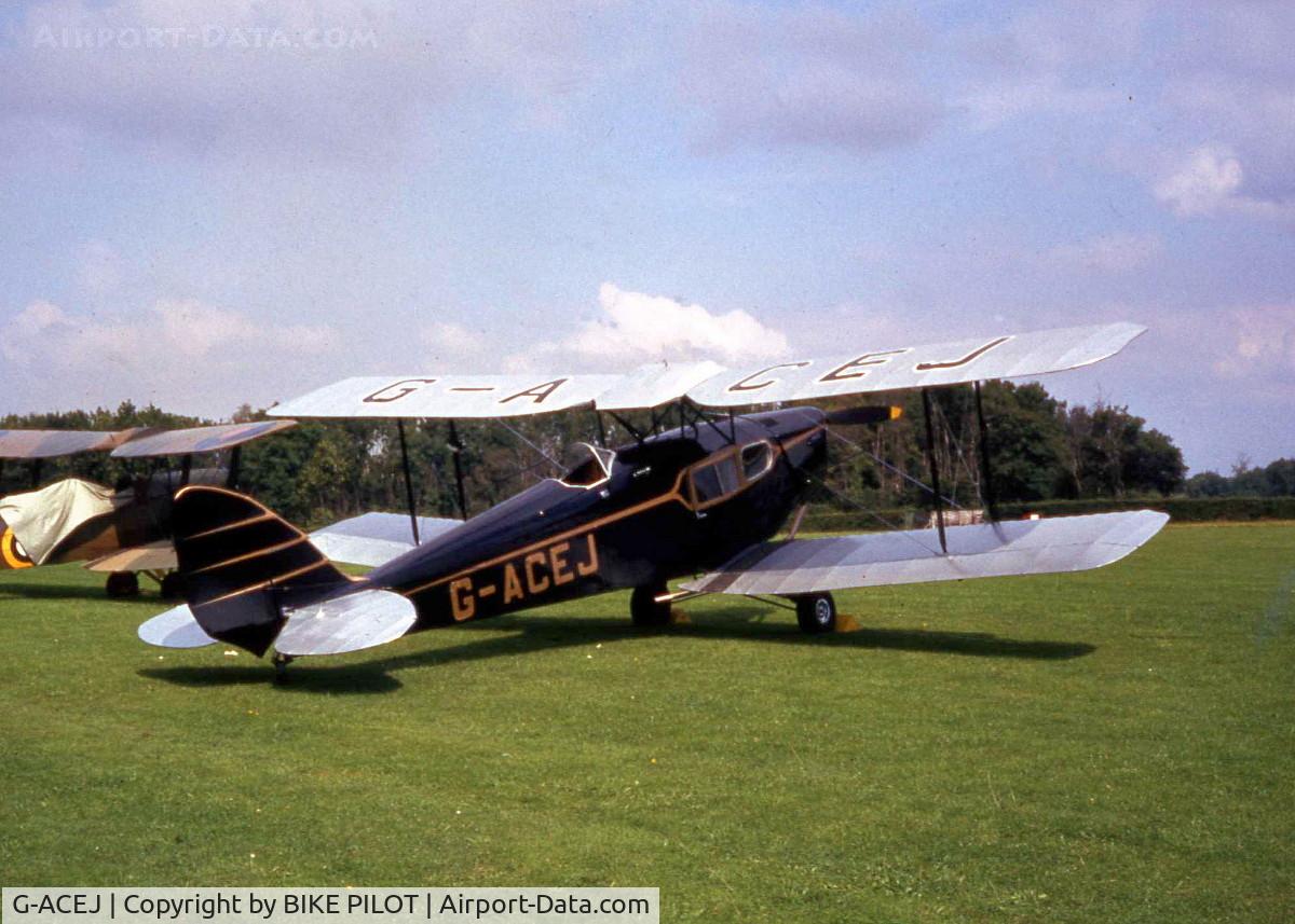 G-ACEJ, 1933 De Havilland DH.83 Fox Moth C/N 4069, TAKEN AT A SHUTTLEWORTH SHOW IN THE 80'S