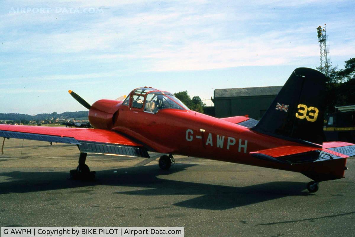 G-AWPH, 1953 Percival P-56 Provost T.1 C/N PAC/F/003, TAKEN IN THE 80'S