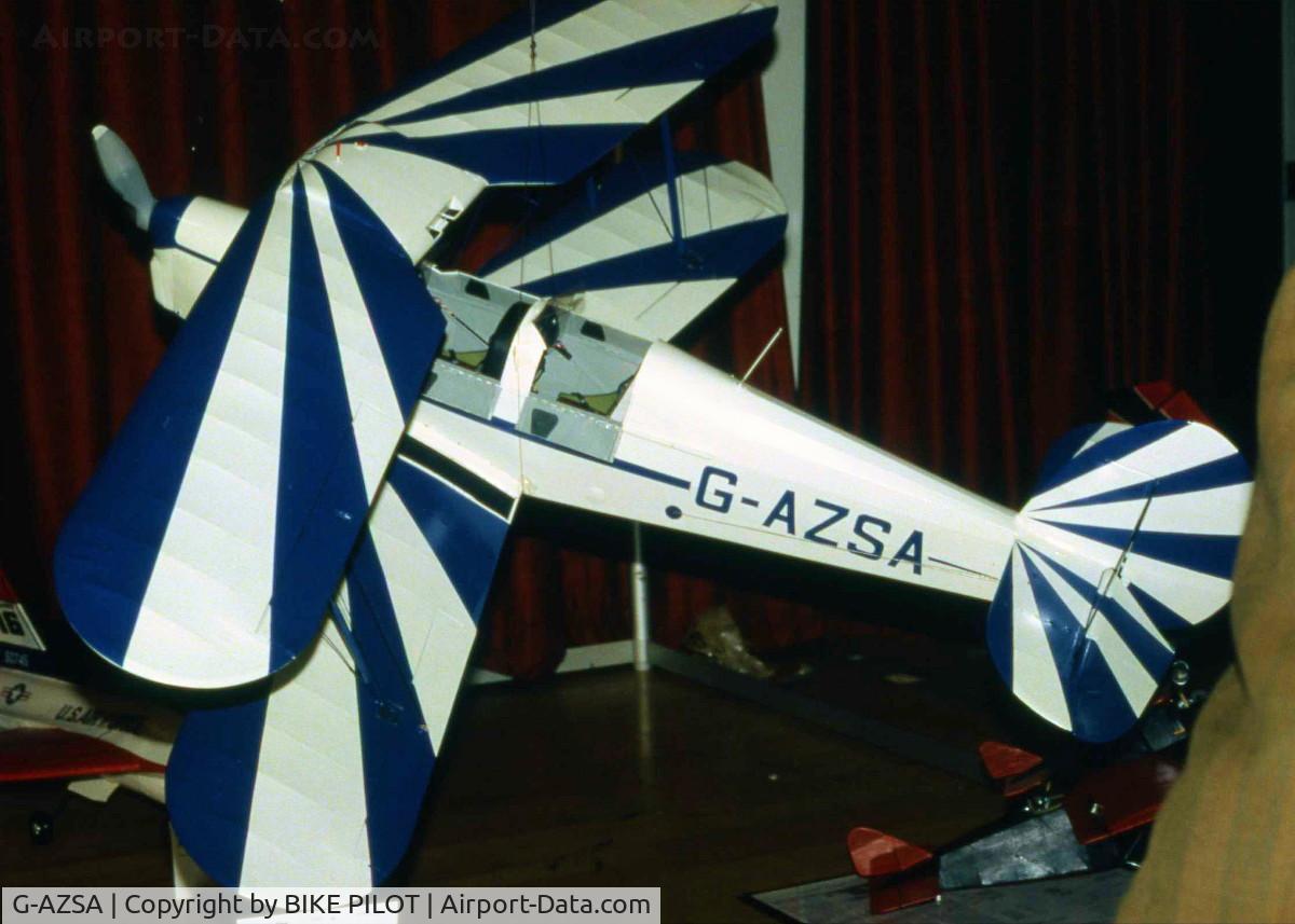 G-AZSA, 1962 Stampe-Vertongen SV-4B C/N 64, MODEL OF G-AZSA AT A SHOW IN LONDON IN THE 80'S