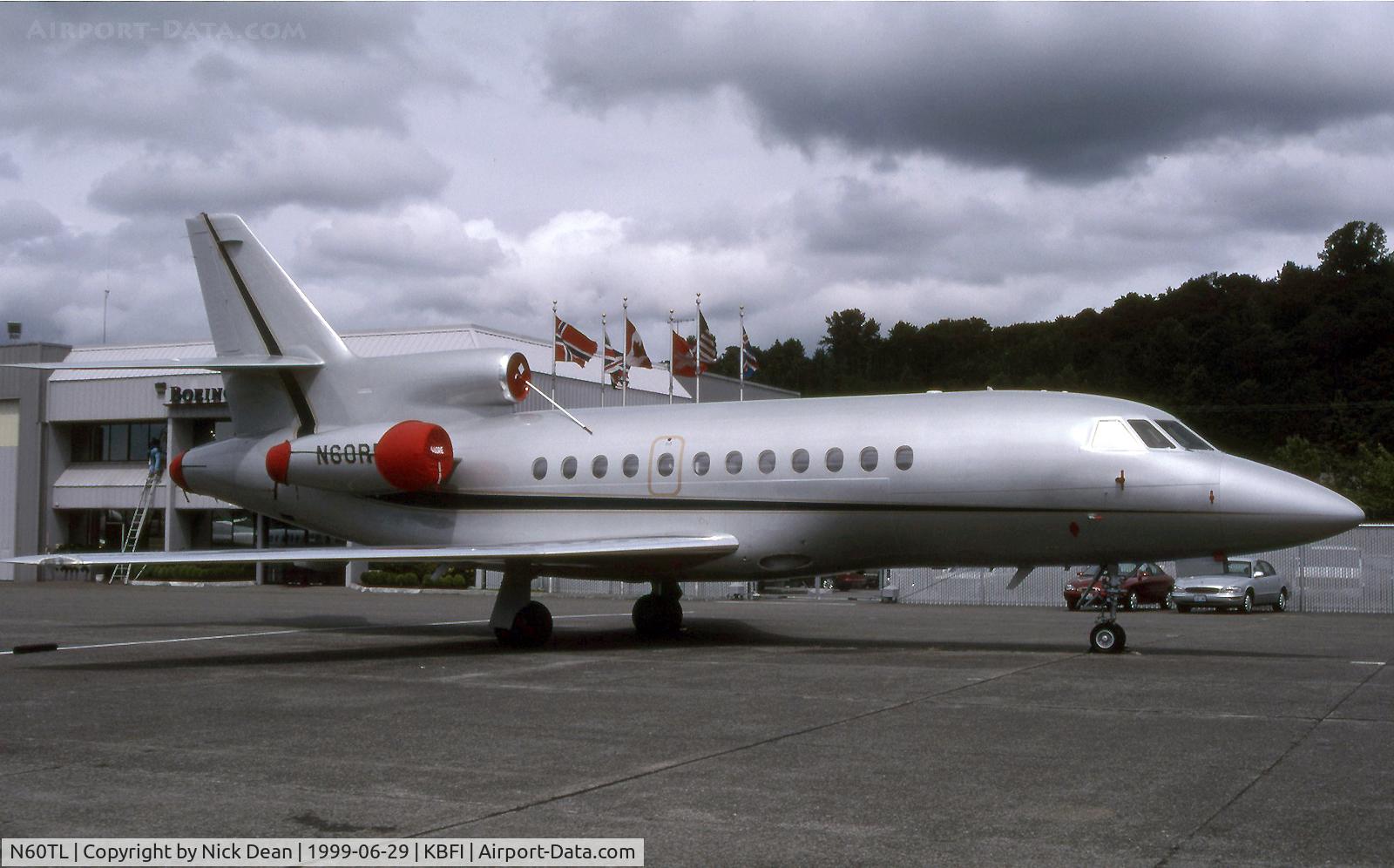 N60TL, 1989 Dassault Falcon 900 C/N 75, Seen here as N60RE this airframe is currently registered N60TL as posted