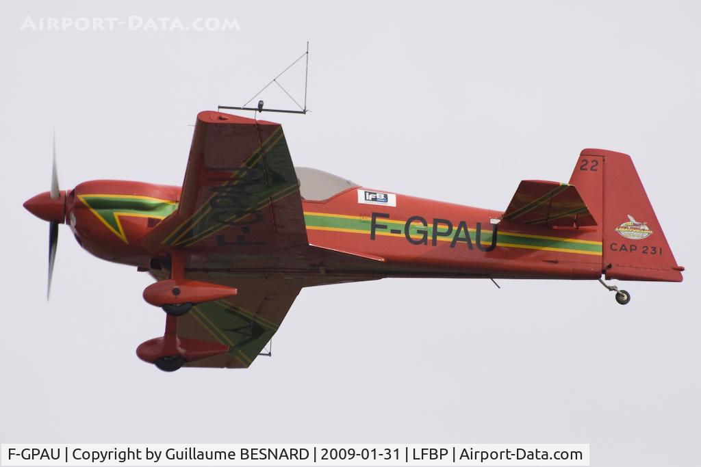 F-GPAU, 1994 Mudry CAP-231 C/N 22, Back from an impressive aerobatic flight.