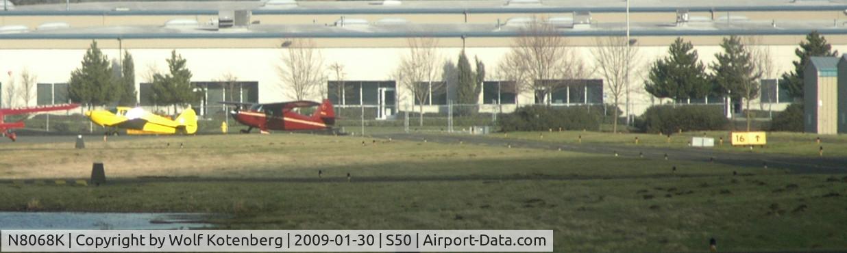 N8068K, 1947 Stinson 108-2 Voyager C/N 108-3068, taking off together