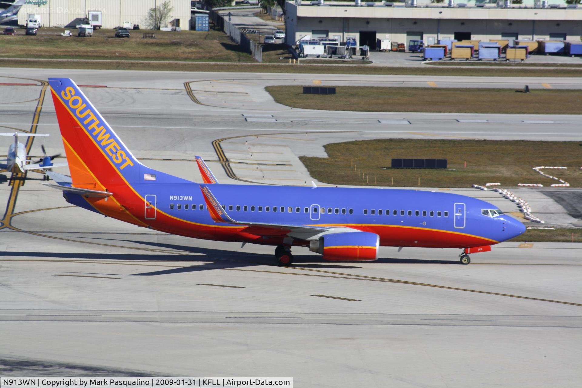 N913WN, 2008 Boeing 737-7H4 C/N 29840, Boeing 737-700