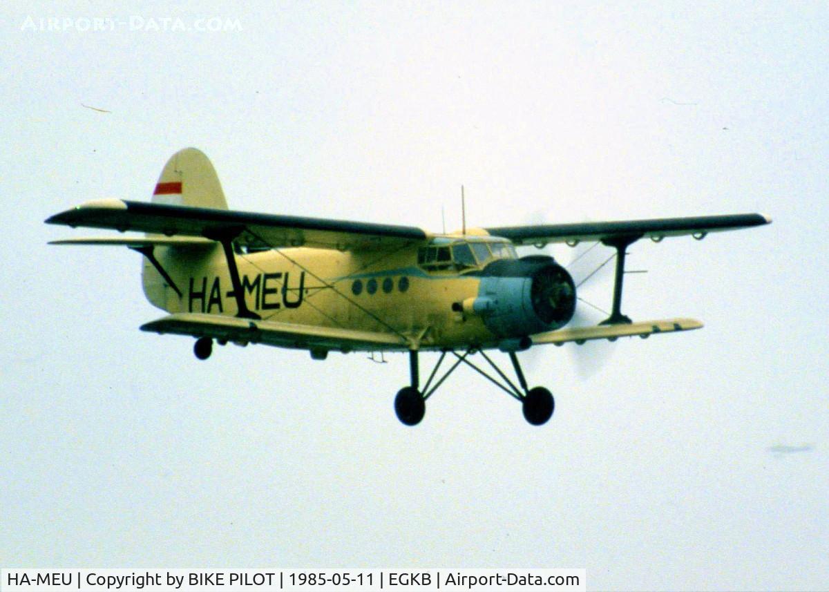 HA-MEU, Antonov An-2T C/N IG194-29, SUPPORT A/C FOR THE Zlin 50LA'S OF THE HUNGARIAN AEROBATIC TEAM