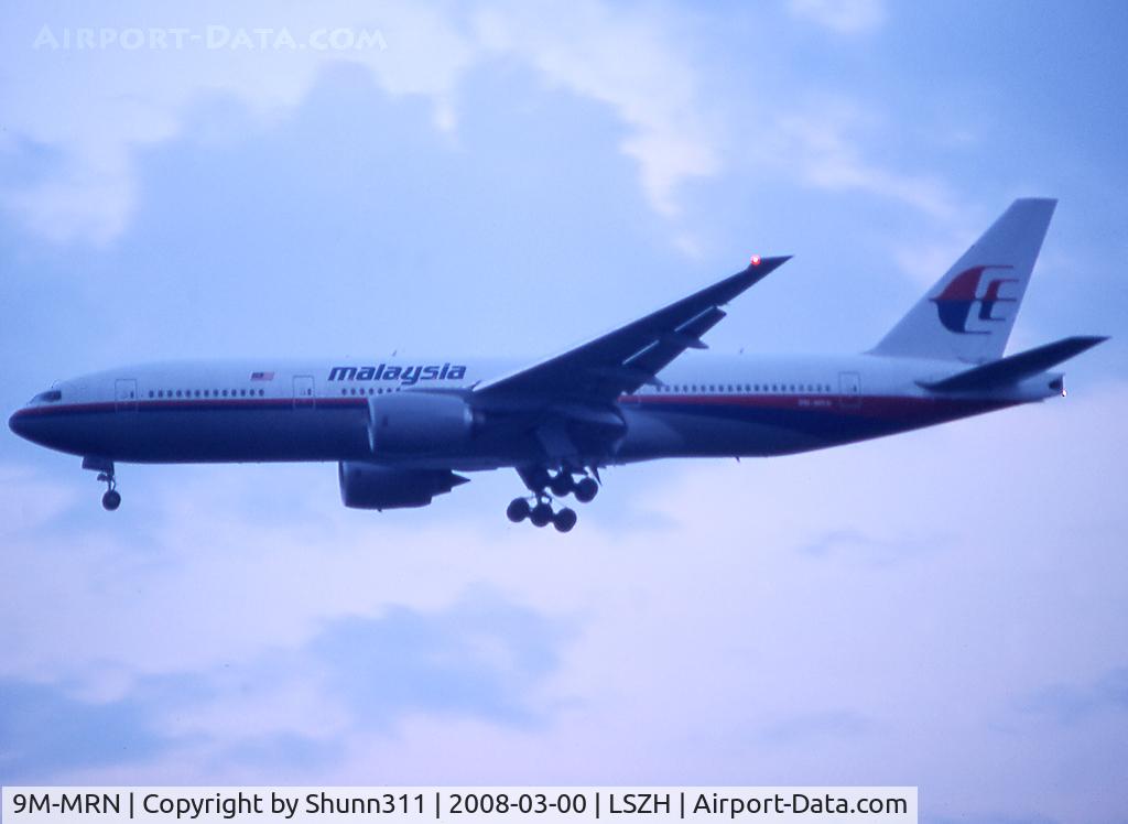 9M-MRN, 2002 Boeing 777-2H6/ER C/N 28419, On landing before sun